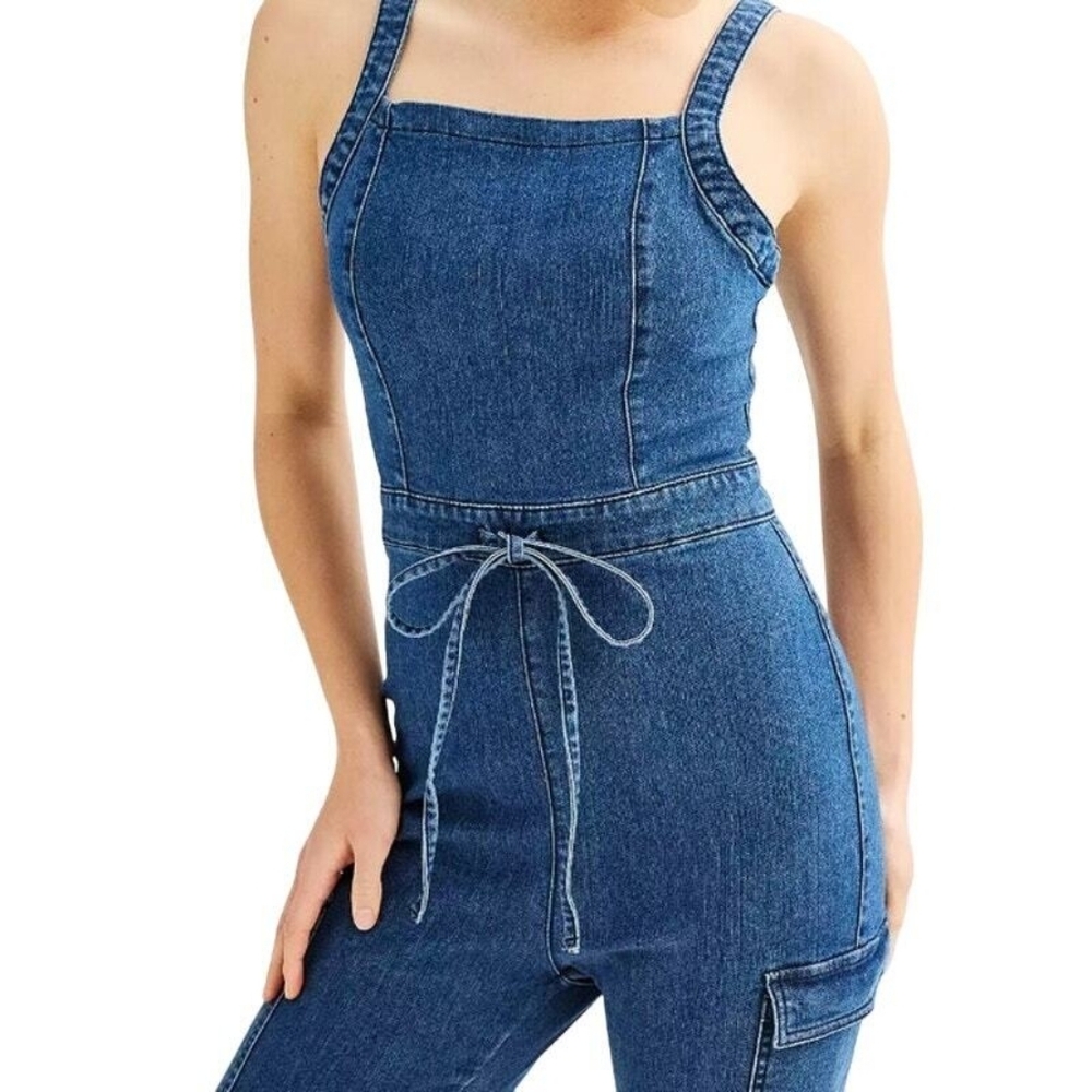Women's Tinsel Town Jean Romper Jumpsuit